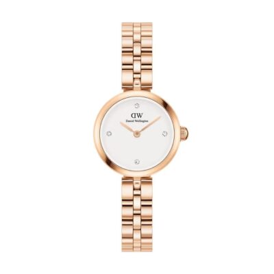 Daniel Wellington Elan Lumine Gold DW00100717 – Nữ – Mạ vàng hồng công nghệ PVD – Tối giản và thanh lịch – Thiết kế siêu mỏng chỉ 6mm