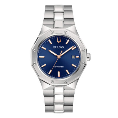 Đồng hồ nam Bulova Octagon Automatic Deep Blue 96B463