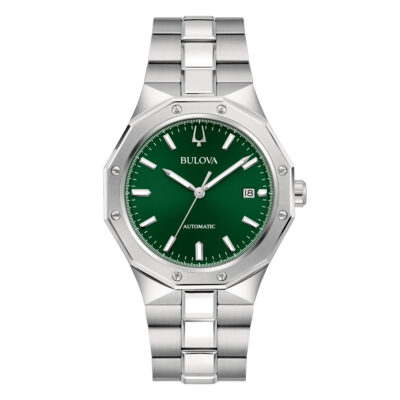Đồng hồ nam Bulova Octagon Automatic Green 96B464